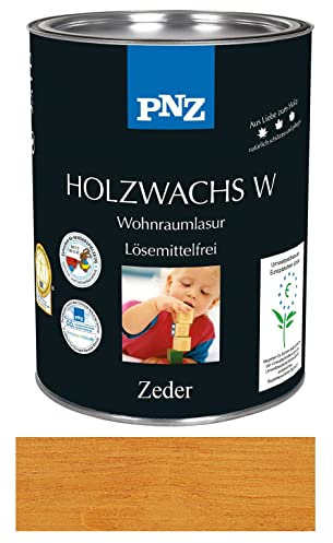PNZ Holzwachs W Holzschutz Lasur Pflegelasur für Innen und Außen Premiumklasse von Gartenwelt Riegelsberger Zeder 2,5 Liter