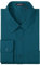 HISDERN Men's Long Sleeve Formal Dress Shirt Business Regular Fit Shirts Casual Non-Iron Shirt for Wedding Work Teal S
