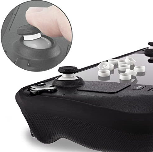 Epessa 10 protectores de joystick para Steam Deck, funda protectora de silicona elástica, compatible con Steam Deck, Xbox, PS4 o PS5