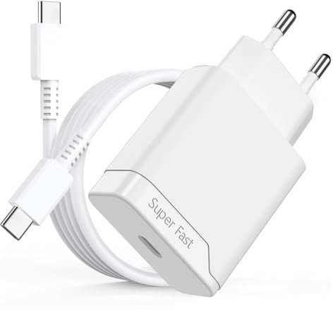 Ladekabel mit Ladegerät Typ C Kompatibel mit Samsung Galaxy S25 S24 S23 S22 S21 S20 FE, A15 A16 A56 A55 A54 A36 A35 A34 A25 5G 25W Schnellladekabel Schnellladegerät, USB C Fast Charger Adapter