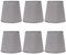 Alvinlite Lampenschirme 6er Set, Kronleuchterschirme Kleine Lichtschirme für Lampen Moderne UNO Fitter Bell Lampenschirme für Tisch Boden Wand Kronleuchter Nachttischlampe Ersatz