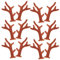 FRCOLOR 100 Stück Beflockte Geweih-Dekoration Diy-Kunsthandwerk Mini-Haarspangen Weihnachtsdekoration Mini-Geweih Hirschgeweih Ornamente Weihnachts-Hirschgeweih Kunststoff