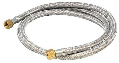 Hamilton Gas Products LPG Gas Blow Torch Hose Assembly - 5m of Galvanised Steel Overbraid with 3/8 Left BSP Fittings | Compatible with Blow Torches & LPG Applications | Roofing, Weed Burning & Snow