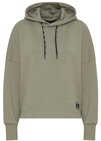 OXMO OXSanni Damen Kapuzenpullover Sweatpullover Hoodie Oversize Fit, Farbe: Vetiver (170613), Größe: L