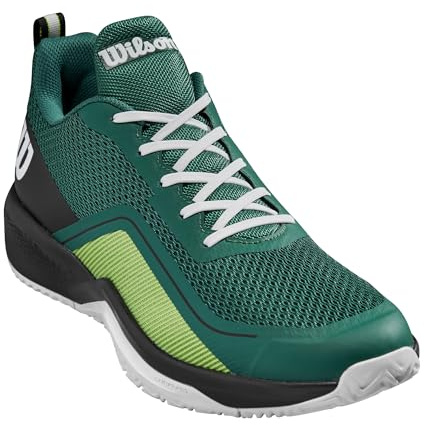 Wilson Rush Pro Lite Tennis Shoe, Men's, Size. 48, Evergreen/Black/White