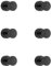 Fugoviin 6 Pack Klebehaken Schwarz Extra Stark, Haken Selbstklebend, Klebehaken Badezimmer, Wandhaken für Küche, Badezimmer, Büro und Schlafzimmer usw.