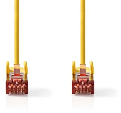 Nedis CAT6-Netzwerkkabel - RJ45 Stecker - RJ45 Stecker - S/FTP - 2.00 m - Rund - LSZH - Gelb - Label