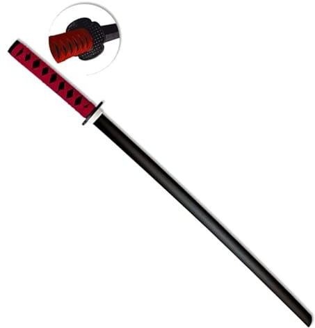 Bokken de Entrenamiento para Deporte de Katana | Espada Decorativa o Juego de Madera. Brokken de Entrenamiento. Uso exlusivo Deportivo. Color: Rojo y Negra.