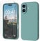 GOODVISH 3 IN 1 for iPhone 16 Case 6.1 inch, Upgraded Camera Protection, 2X HD Screen Protector, Liquid Silicone Anti-Scratch Shockproof Gel Rubber Anti-Fingerprint Phone Case Cover, Teal