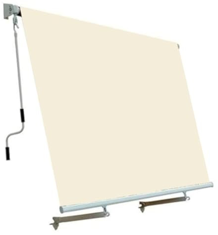 Tenda da sole a caduta con Bracci Avvolgibile impermeabile Beige copertura in poliestere 280 gr/mq (Beige, 300x250 cm)