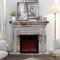 NnydbW Fireplace W 47 Inches X D 12.6 Inches X H 41.7 Inches Acrylic Diamond Mirror Mantelpiece, Separate Mantelpiece Built-in Filling: Acrylic High Imitation Drill, 1500 W Electric Heating Furnace