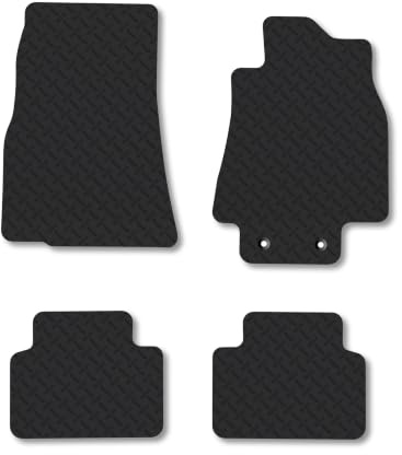 Mercedes A-Class (2005-2012) 5mm Rubber Car Mats | Heavy Duty Rubber Tailored Fit Floor Mats Full Coverage Durable Waterproof Accessories Easy Clean Anti Slip Made in the UK