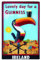 Guinness Magnet mit Tukan auf der Wetterfahne