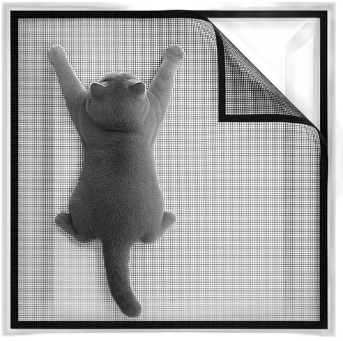 YceLon Rete per gatti per finestre, 100 x 130 cm, a prova di gatti, protezione per finestre e gatti, senza foratura, stabile griglia per gatti per lucernari e appartamenti