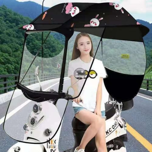 WTBHDUK Universal-Sonnenschutz für Elektromotorräder, Motorroller-Regenschirm, Mobilitäts-Sonnenschutz und Regenschutz, wasserdichte Regenabdeckung für Roller, Batterie, Auto-Überdachung