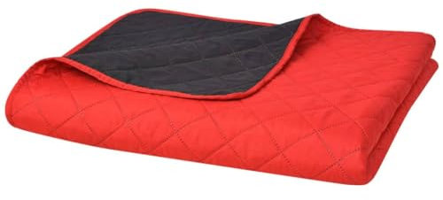 vidaXL Zweiseitige Tagesdecke Steppdecke Bettüberwurf Microfaser 220 x 240 cm
