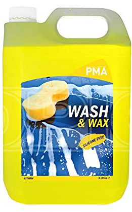 Wash & Wax - 5 Litre Highly Concentrated and Silicone Free Car Van Shampoo PMA WWAX5