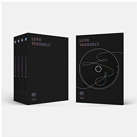 BTS Love Yourself 轉 4 'Tear' teiliges Set Fotobuch + Mini + Fotokarte + quasiordnung Poster, Geschenk + stehend Foto + extra Fotokarte