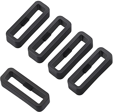 Verschlussring Kompatibel mit Fenix 5s Armband - 5er-Ring Silikonbandhalter Sicherheitsschlaufe Bandstabiler Ring Bewegliche Ringpositionierungsschnalle 20mm