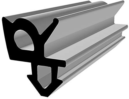 Horivert Fensterdichtung S-1387 schwarz 200m Gummidichtung Tür Balkon Dichtungsband Oberlicht Scheibe Luftzugstopper PVC Fenster Kunststofffensterdichtungen