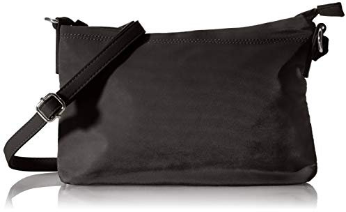 TOM TAILOR bags LARA Damen Umhängetasche M, black, 27x4x18
