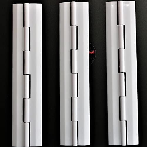 3 x Acrylic Hinge 150mm White, Continuous Acrylic Piano Hinges,