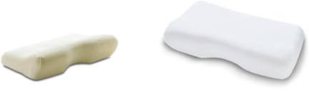 TEMPUR Kissen Set - ErgoPlus MDV Kopfkissen Größe XL mit Jersey-Kissenbezug (Weiß)
