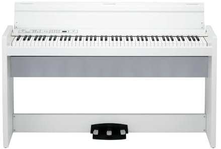 KORG - LP-380-WH U, Pianoforte Digitale, Tastiera 88 Tasti RH3 (Real Weighted Hammer Action 3),3 Curve di Dinamica, generatore Stereo PCM con Polifonia 120 Voci, 30 Timbri,Colore Bianco