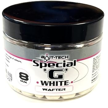 Bait-Tech Special G White Dumbells - Wafters 8mm (70g) Fishing Bait