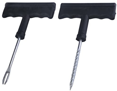 AERZETIX - C53944 - Kit de réparation de pneus sans Chambre à air tubeless - 2 Outils - Auto Voiture Moto vélo