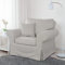 Dagra Bezug für Sessel Ektorp (Light Gray A23)
