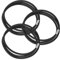 3 Pack Trash Can Bands Garbage Bag Elastic Bands Durable Rubber Band Fit 13-30 Gallon Garbage Cans Elastic Rubber Bands for Garbage Bag, Waste Bins, Litter Box (Black,Small(13-30gal))