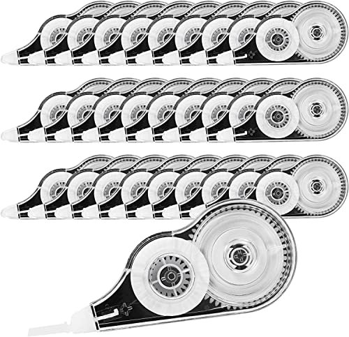 Correction Tape Pack of 36, 12m X 5mm Each White Out Pocket Mouse Pocket Correction Tape Roll Writing Tape for Note Taking Students Office Supplies(Total 432m)