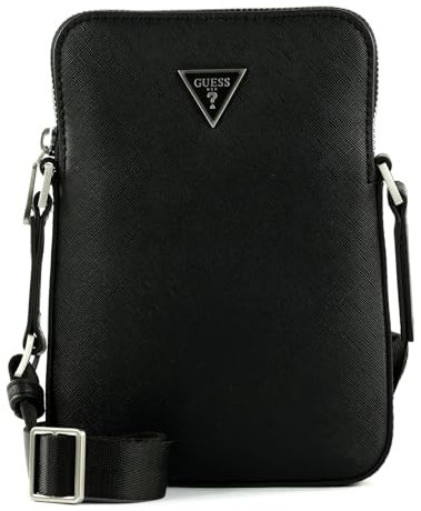 GUESS Men Crtsa Sfno SMRT Flt Sqrd Xbd Bag, Bla