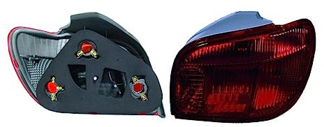 DM Autoteile 145428 Rückleuchte Heckleuchte Rücklicht rechts W21/5W kompatibel für Toyota Yaris