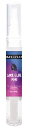 Mateplex Lace Wig Glue Pen – Invisible Hold, 5ml Travel-Friendly Size | Portable Precise Applicator for Invisible Hairline, Waterproof & Non-Toxic Formula, Extreme Hold All Day, Easy to Use