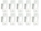 CWOQOCW Door Strike Plate, Stainless Steel Door Latch Strike Plate Polished Latch Retaining Plate Replacement Door Parts(10pcs)