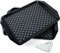 KAQAHIDO Large Non Slip Serving Tray with Grippy Dots, TV Lap Trays for Eating on Couch, Meal Serve for Dinner Breakfast, Rectangular Food Carrying for Plates, Glasses, Dishes, Set of 2, Black