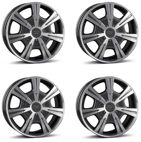4x Borbet Felgen CH 7.5x17 ET64 5x118 mistral anthracite glossy polished kompatibel mit Citroën Jumper