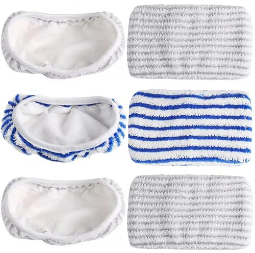 6 Pièces Applicable à Rowenta Clean And Steam Accessoires, Accessoires Pour Steam Machines, Steam Cleaner Accessories, Lingette Pour Rowenta Steam Power, Chiffon Pour Rowenta