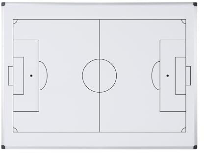 Bi-Office Maya Magnetisches Fußballbedrucktes Whiteboard - 900x600mm - Lackierte Stahloberfläche mit Aluminiumrahmen