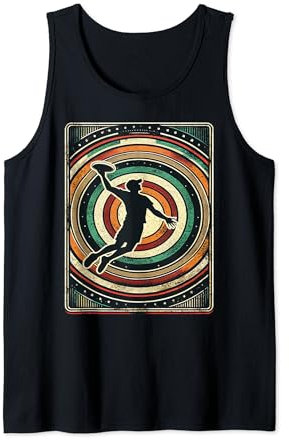 Frisbee-Design im Retro-Look — Ultimative Frisbee-Kunst — Vintage-Sport Tank Top