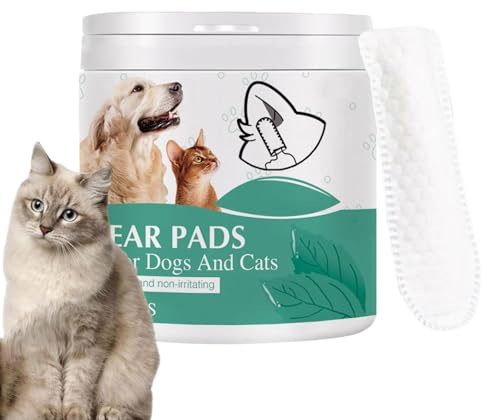 Gdiojnfg 50 Skin Tag Removal Ear Cleaner For Dogs, Vets Best Ear Cleaning Finger Pads For Dogs, Ear Finger Wipes For Cats, Ear Finger Pads, User Friendly Ear Wipes Portable Ear Canals Cleaning Pads