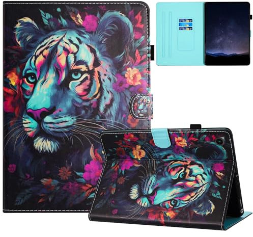 Mldjomid Custodia Cover per Samsung Galaxy Tab A8 10.5 Pollici (SM-X200/X205), Custodia Protettiva Magnetica Cover con Sonno Sveglia per Samsung Galaxy Tab A8 2021-Tigre