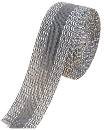 VONCYKI Selbstklebendes Hosenbein-Klebeband, Hosenöffnung, Kürzung, Aufkleber, Hosenrand, Kleidung, Saum, Reparaturband, Anzug, DIY, Nähstoff (grau, 300 cm)