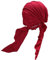 ZLYC Damen Chemo Turban Mütze Vorgebundenes Kopftuch Headwraps Leichte Hut(Einfarbig Rot),Einheitsgröße