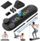 INSMEER Pilates Board, Pilates Reformer Set Faltbares für Zuhause mit Automatischem Rebound Ab Roller, multifunktionales Bauchtrainingsbrett, Spannseil, Timer, 6-in-1 Reformer Pilates Maschine