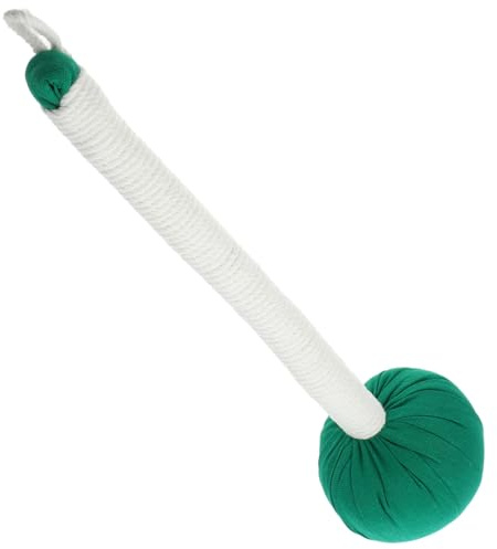 Rückenmassagehammer aus Stoff in Grün, Handmassagegerät für Rücken | Zuhause und Praxis, Ergonomische Form, Geeignet für Professionelle Therapeuten und Einzelanwender