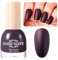Matte Nail Polish Air Dry Nail Lacquer for Nail Art Varnish, Mist Effect Matte Finish Velvet Nail Polish, 0.35 fl oz (Chocolate Color-21-A, 10 ML)