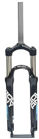 KANGXYSQ 24 Inch Suspension Fork,Mechanical Fork Mountain Bike Front Suspension Forks 110mm Stroke PM Disc Brake Column(Black blue)